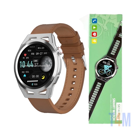 Smartwatch SK14 Plus 1.3" 290mAh Waterproof IP68 Brown